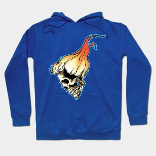 Flaming Hair-Skull Hoodie